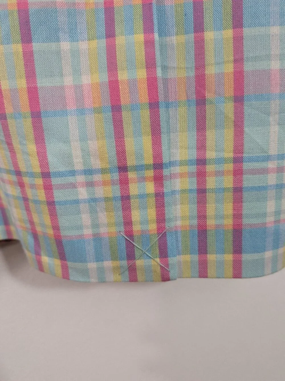 NWT Alan Flusser Pastel Plaid Sport Coat 46R Easter Wedding Preppy Madras Blazer